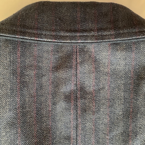 John Varvatos Black Brown Subtle Striped Two Button Blazer 42 - Picture 6 of 9